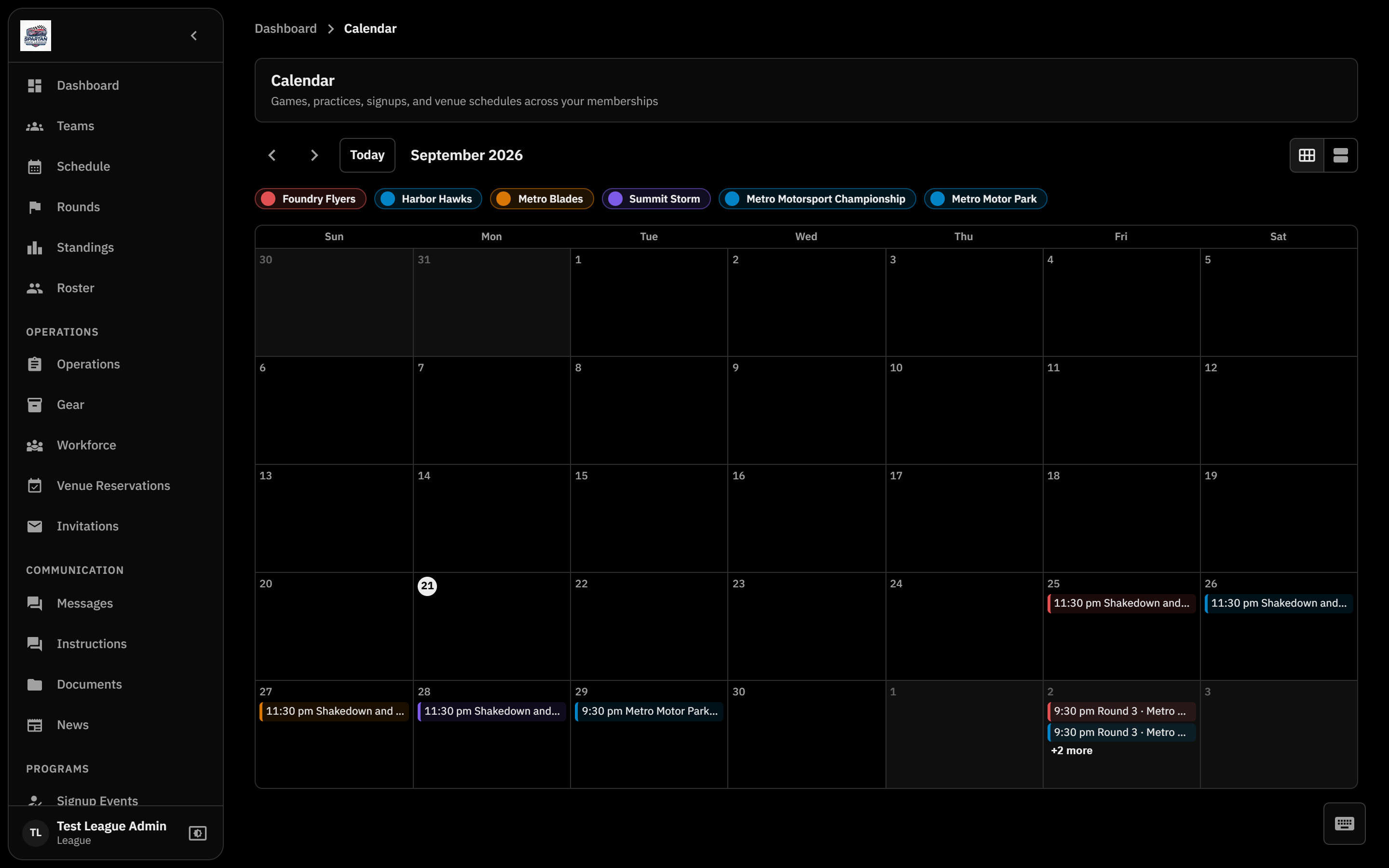 The calendar